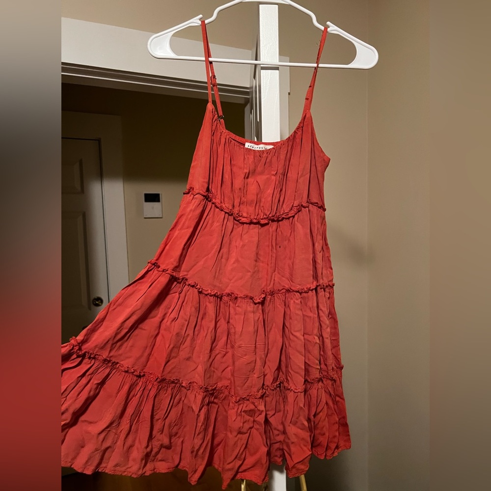 Rust-Orange Sun Dress